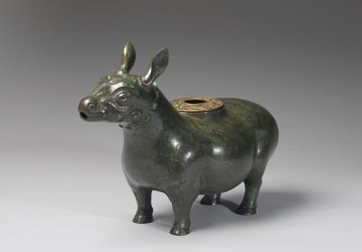 图片[4]-Animal-shaped zun wine vessel inlaid with malachite and turquoise, mid-Warring States period, c. 4th-3rd century BCE-China Archive
